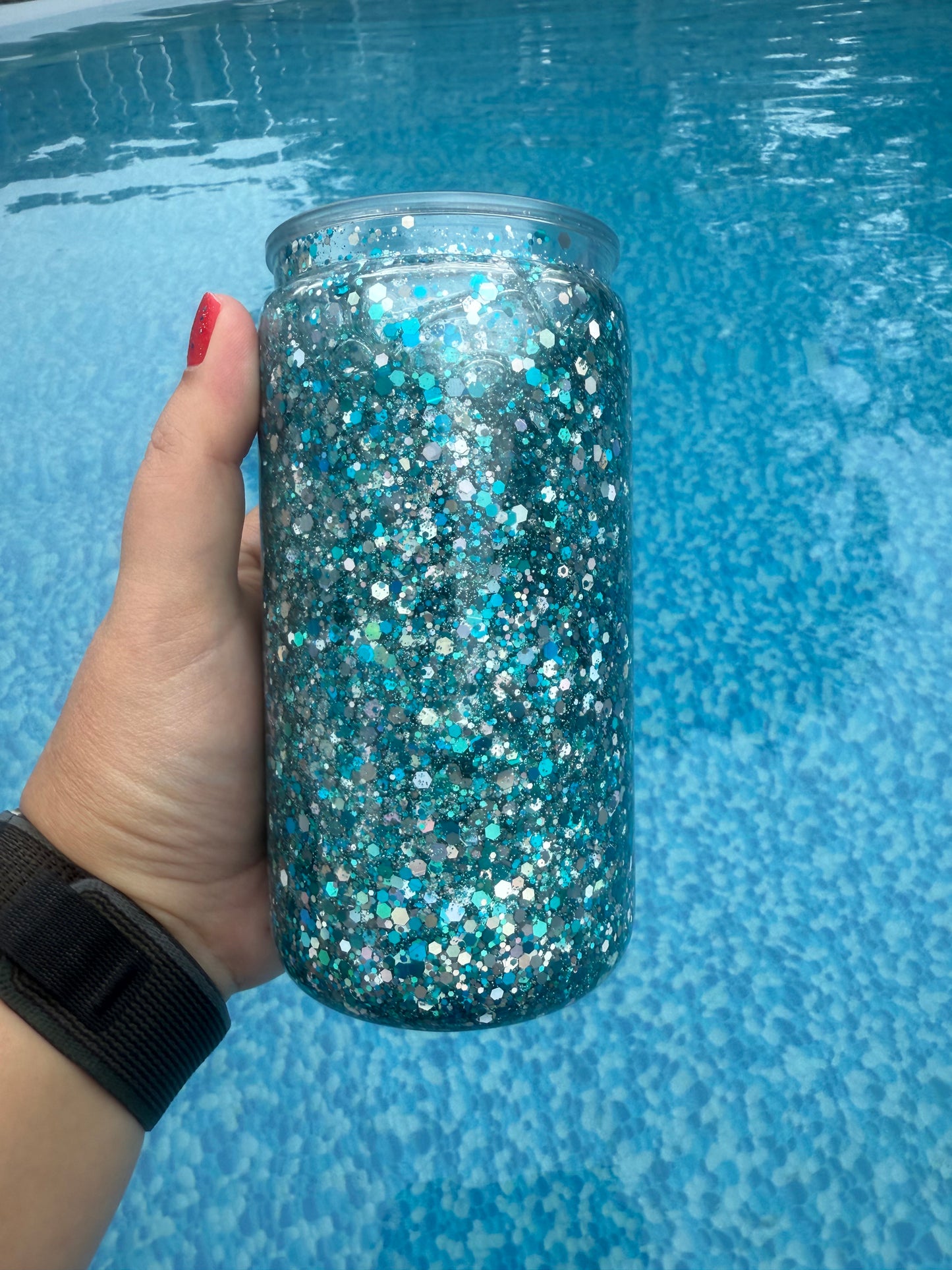 16oz Blue & Silver (Medium Flow) (#30)