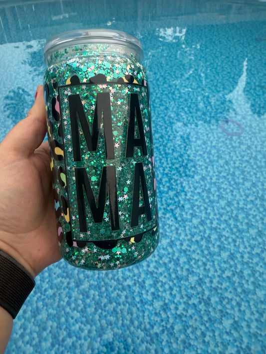 16oz Green; Stars (#12) *NO DEFECTS!