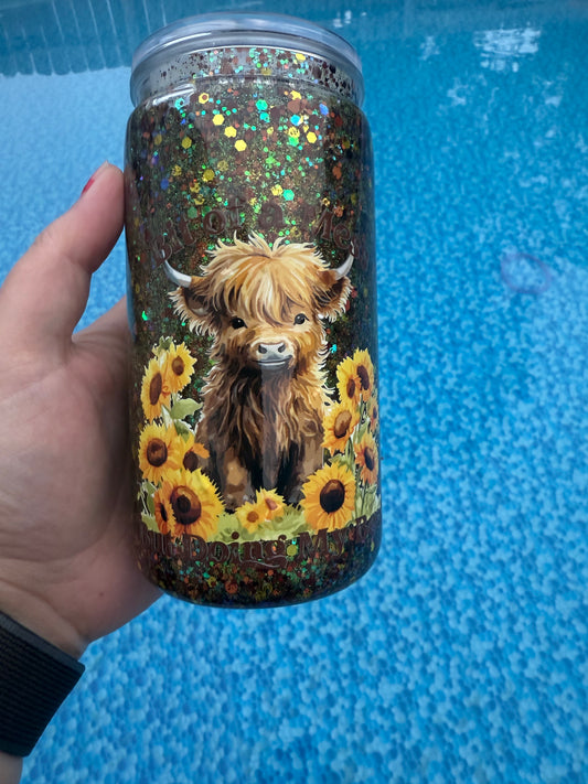 16oz Yellow & Brown (Slow Flow) (#35) "Bit of a mess but doing my best"