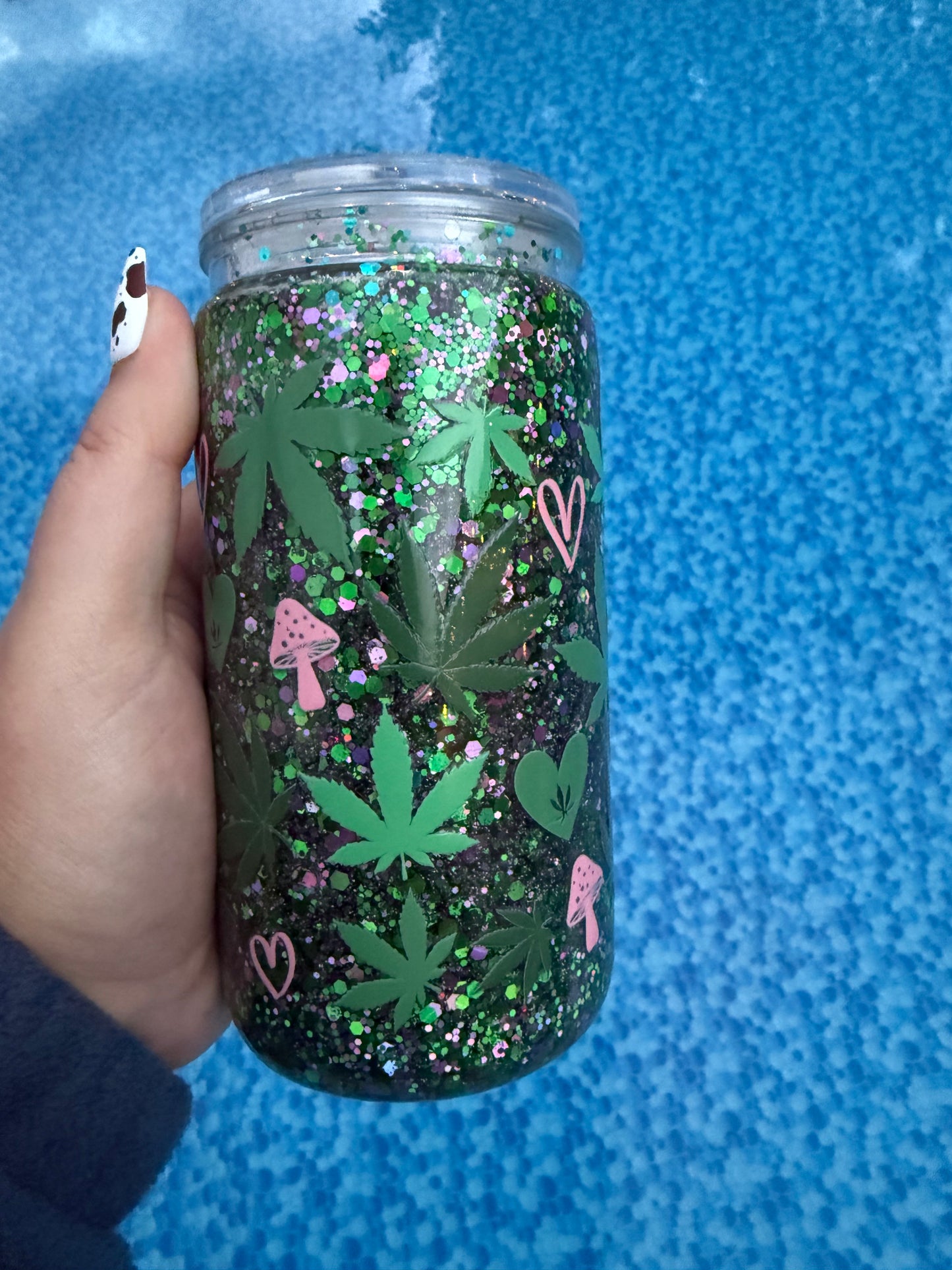 16oz Green/Purple 420 #38