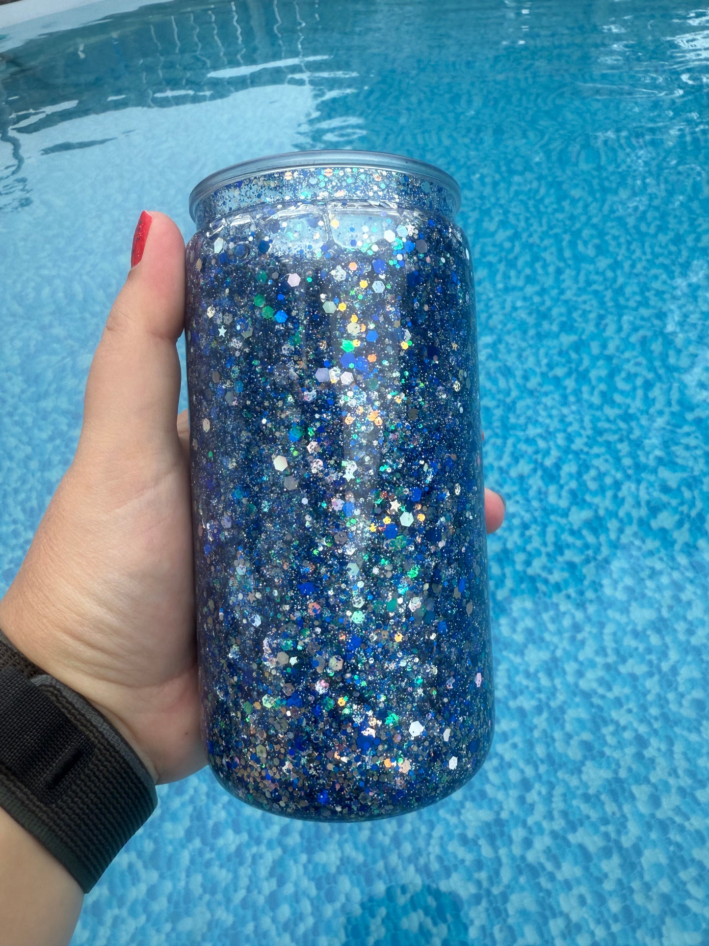 16oz Blue & Silver (Slow Flow) (#7)