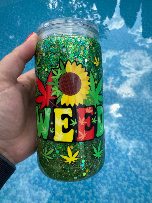 16oz 420 Green & Gold (Medium Flow) (#8)