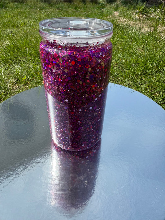 16oz Pink; Hearts (#22)